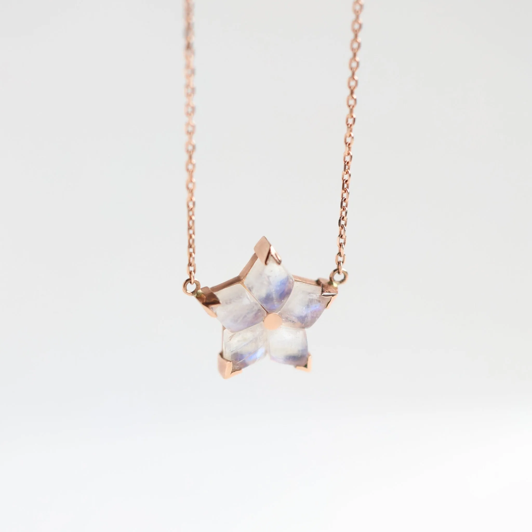 Moonstone Star Necklace