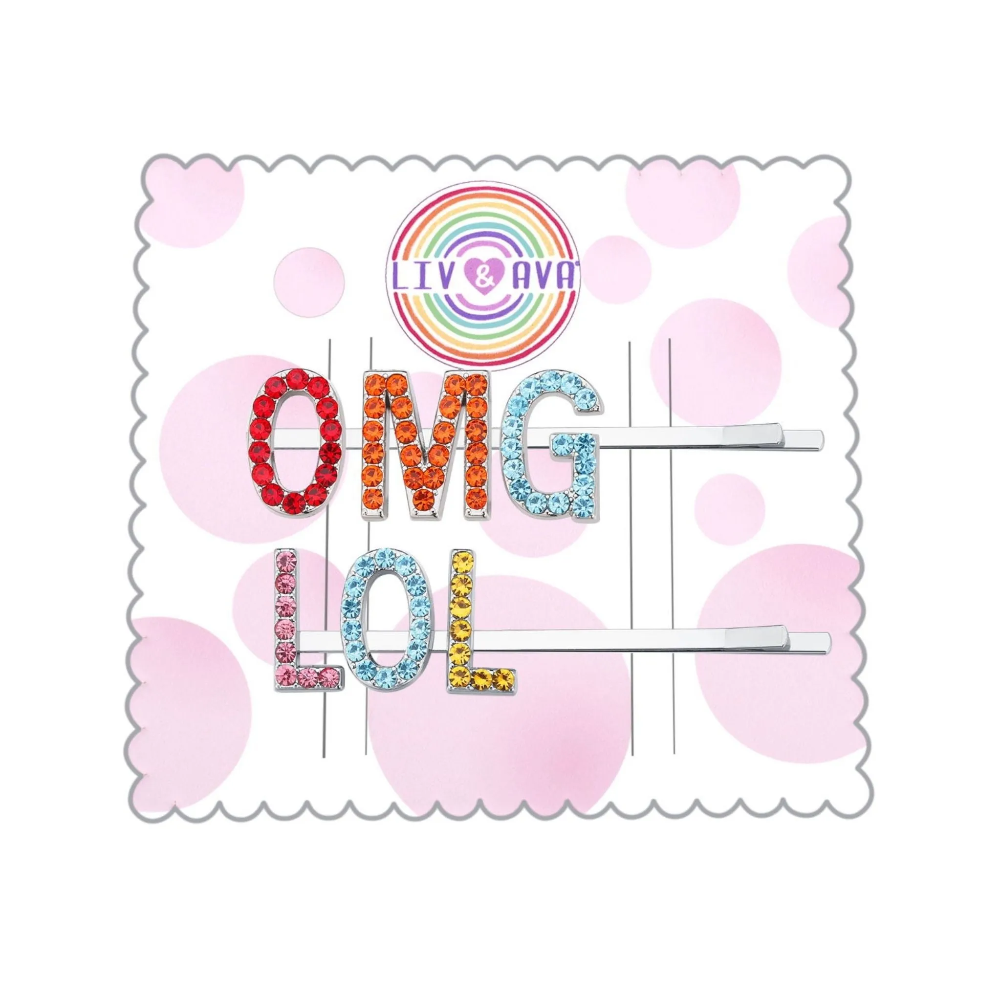 OMG & LOL Hair Pin Set