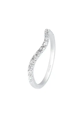 Parade Design 18KYG Curved Diamond Band