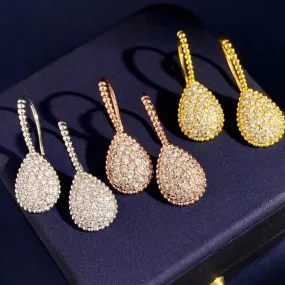 Party Jewelry Earrings For Women Luxury Engagement Geometry Water S3643653