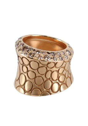 Pomellato Cocco 18K Rose Gold Diamond Ring