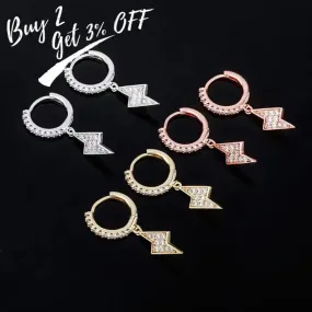 Power Up Your Style with Lightning Dangling Earrings!