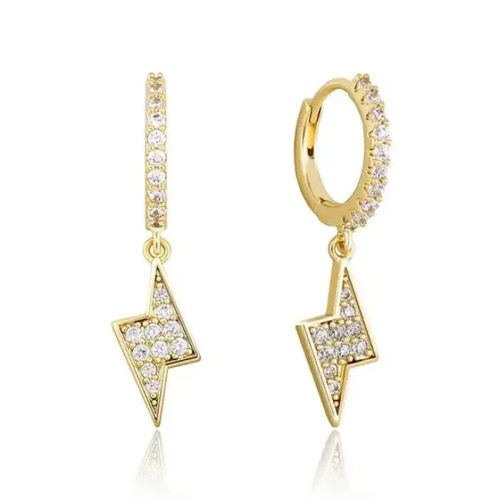 Power Up Your Style with Lightning Dangling Earrings!