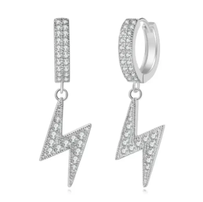 Power Up Your Style with Lightning Dangling Earrings!