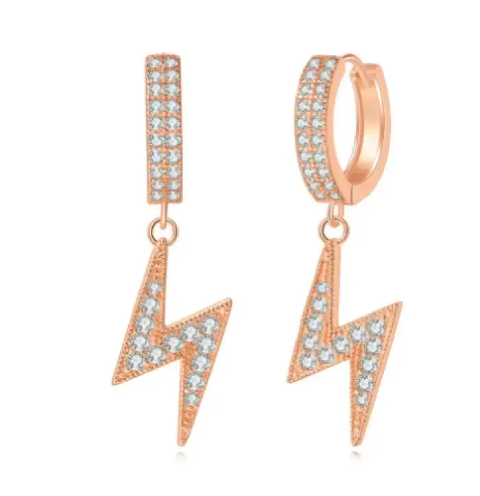 Power Up Your Style with Lightning Dangling Earrings!