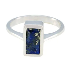 Pulchritudinous Gem Lapis Lazuli Silver Ring Southern Stamped Jewelry