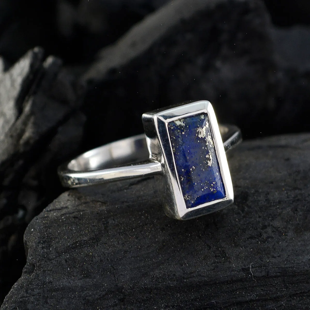 Pulchritudinous Gem Lapis Lazuli Silver Ring Southern Stamped Jewelry