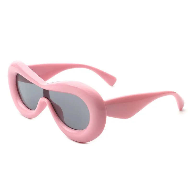 Punk Cat Eye Big Frame Sunglasses