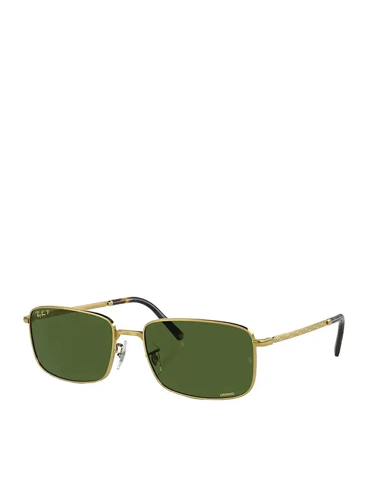 Ray-Ban RB3717 145 57 Polarized Sunglasses Legend Gold / Polar Dark Green