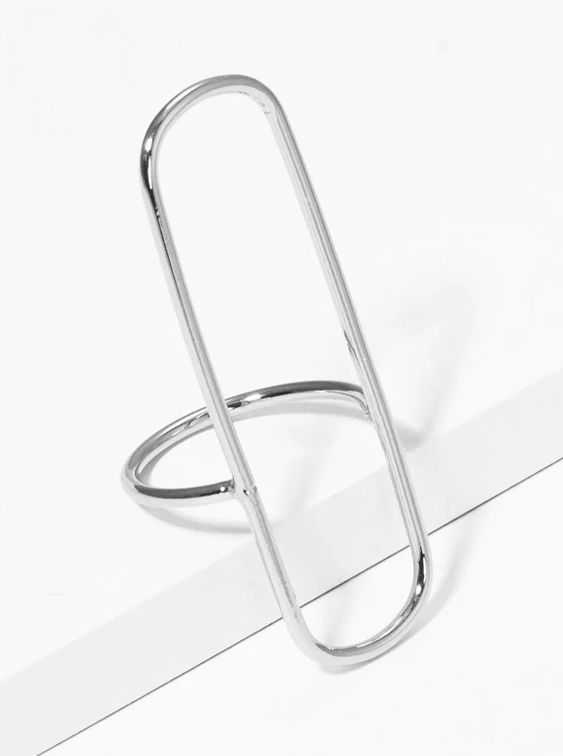 Rectangular Silver Ring