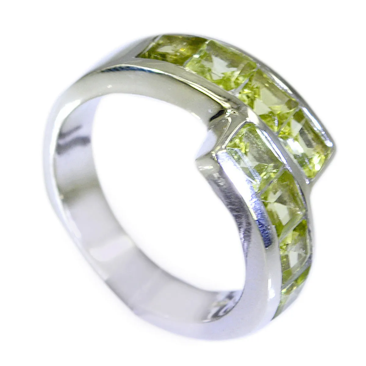 Riyo Designer Gem Peridot 925 Silver Rings Fast-Fix Jewelry Repair