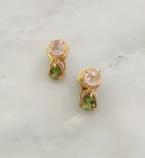 Rose Quartz & Peridot Separates Earrings