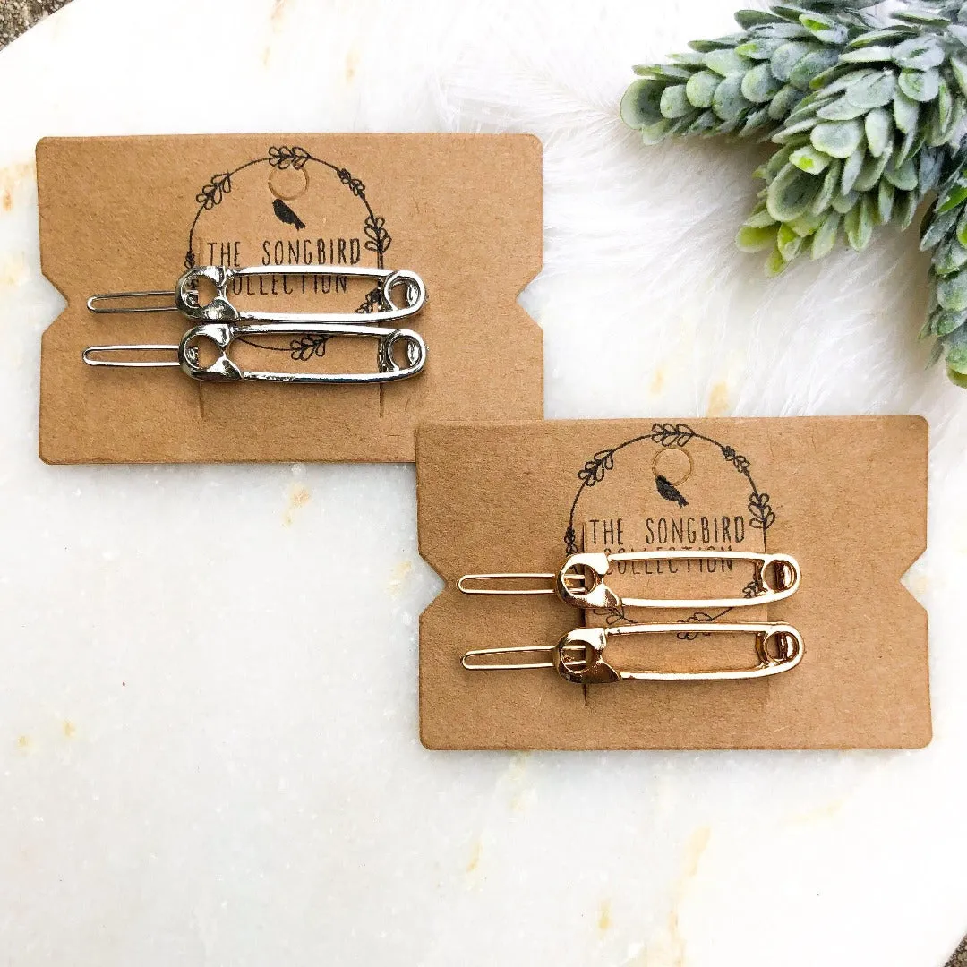 Safety Pin Hair Pin Set (Set of 2)