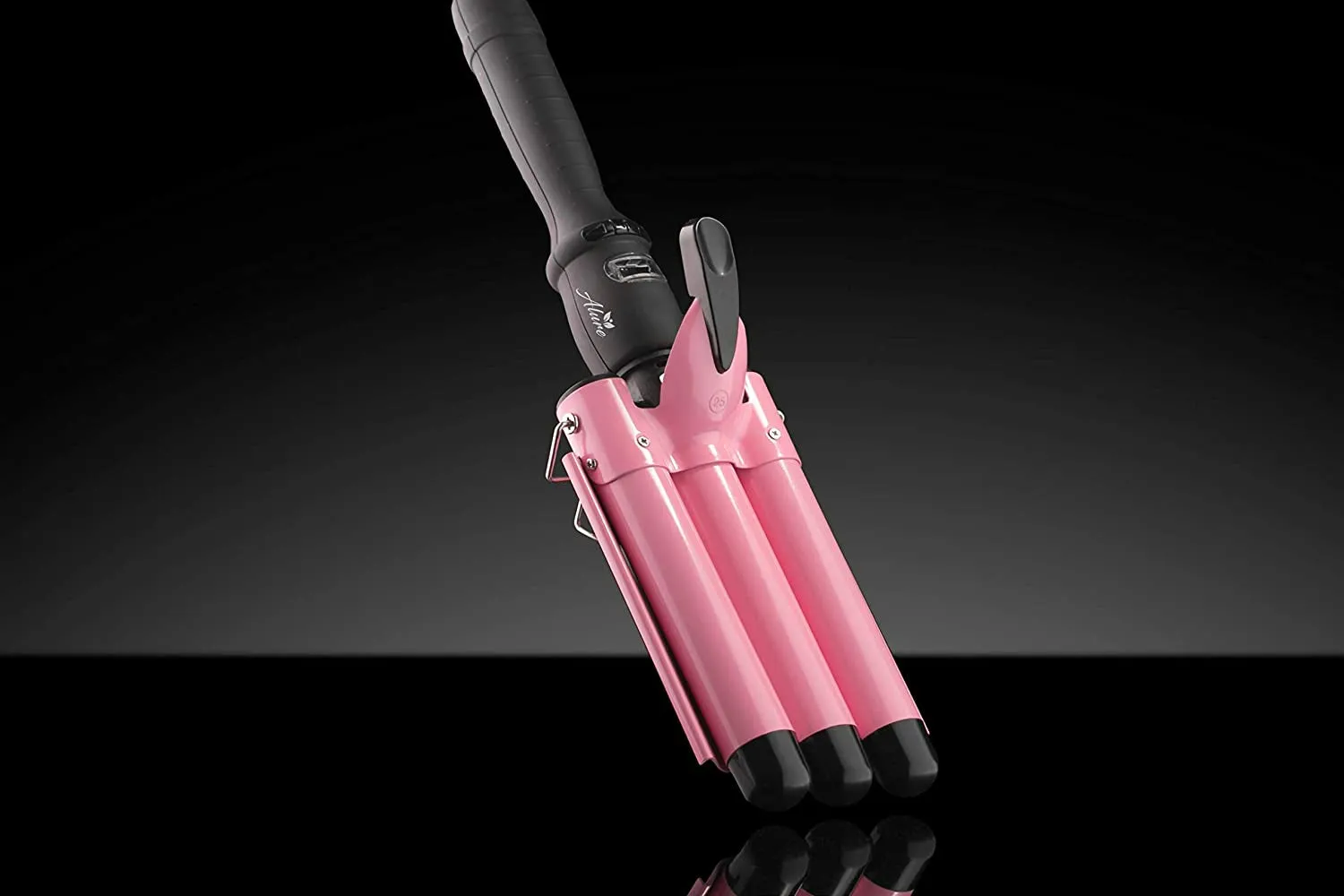 Spring Three Barrel Curling Iron Wand with LCD Temperature Display