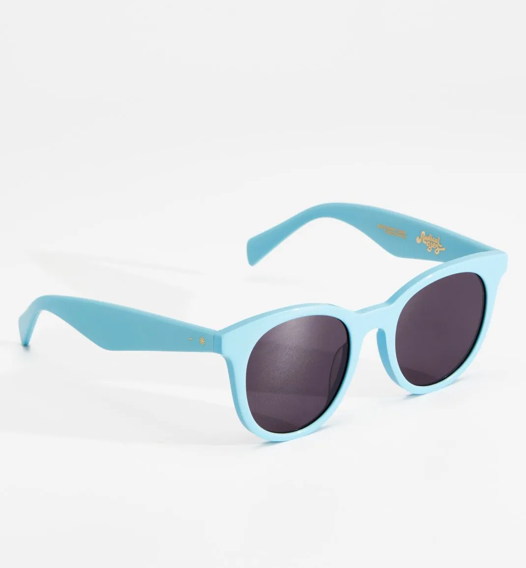 Sun Hero Acetate Sunglasses - Ice Blue with Smoke Lens