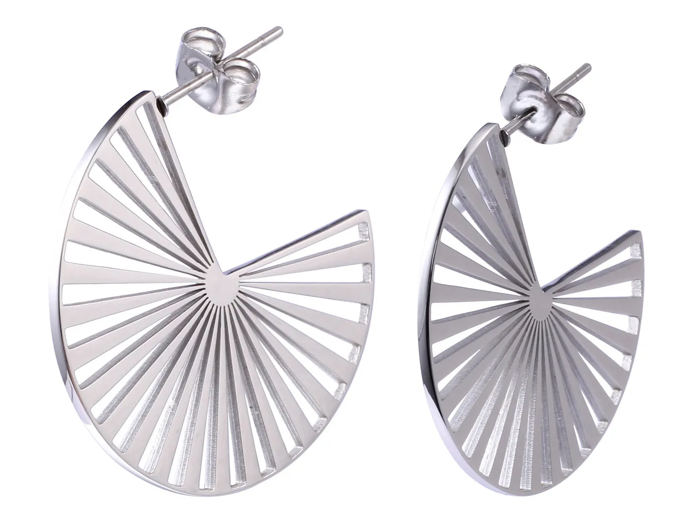 Taylor Charisma 18k White Gold Plated Stainless Steel Earrings