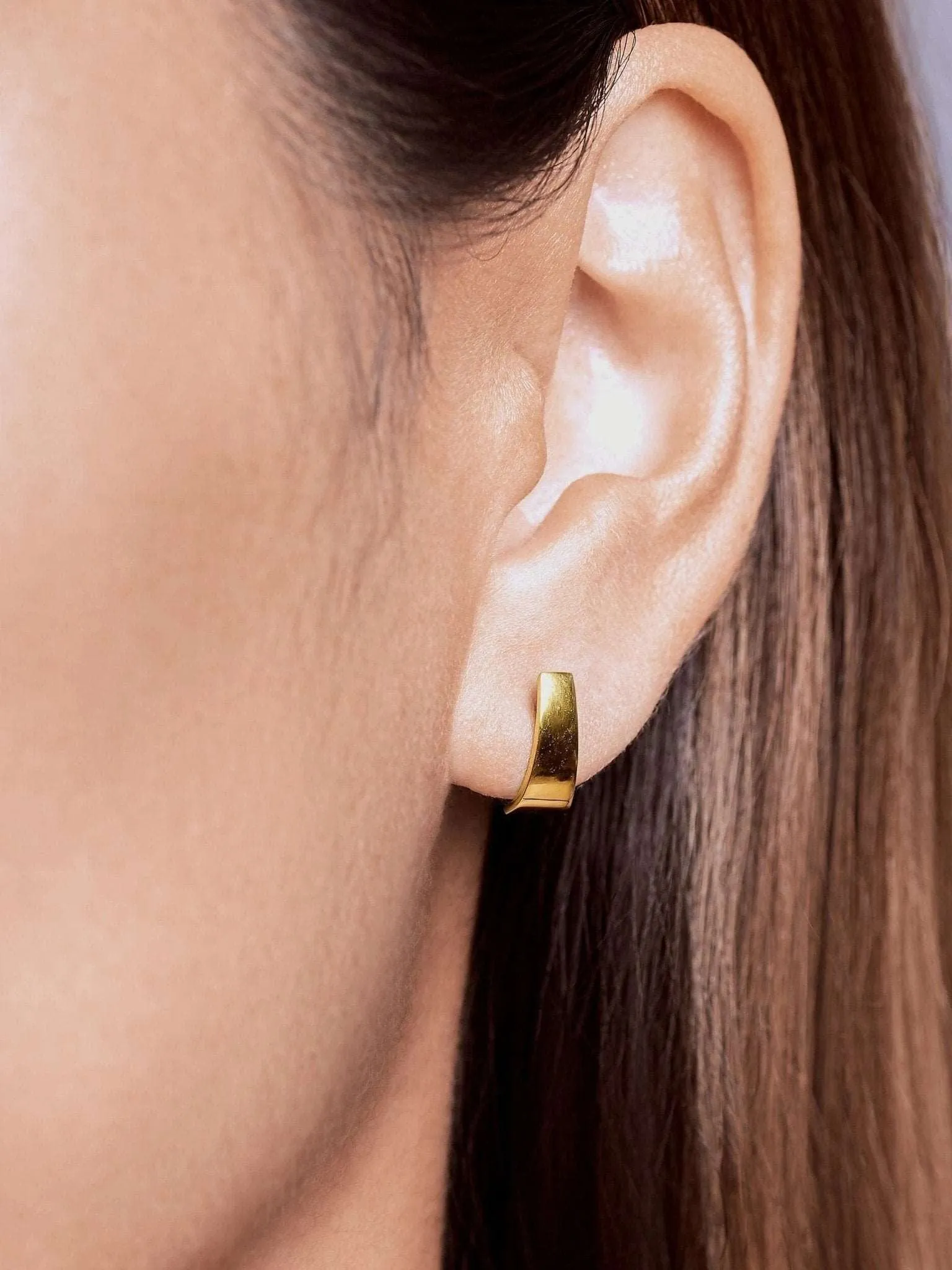 Terita Gold Stud Earrings