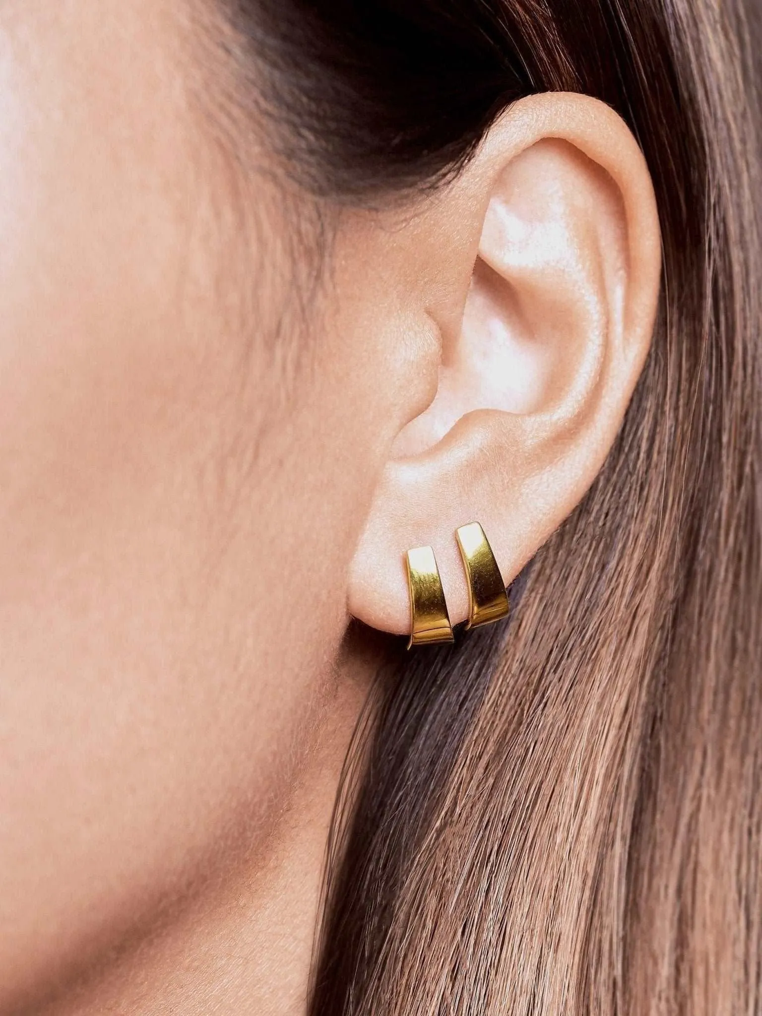 Terita Gold Stud Earrings