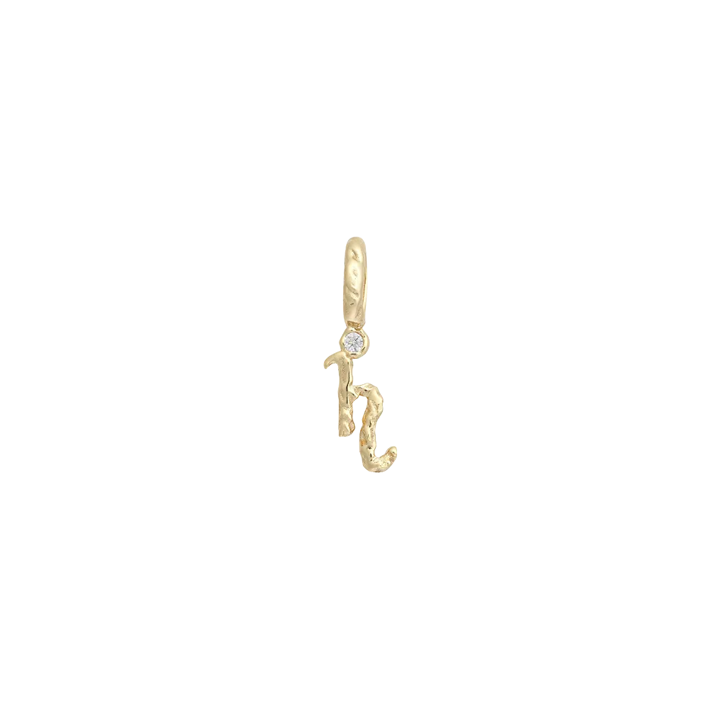 Textural Letter Pendant