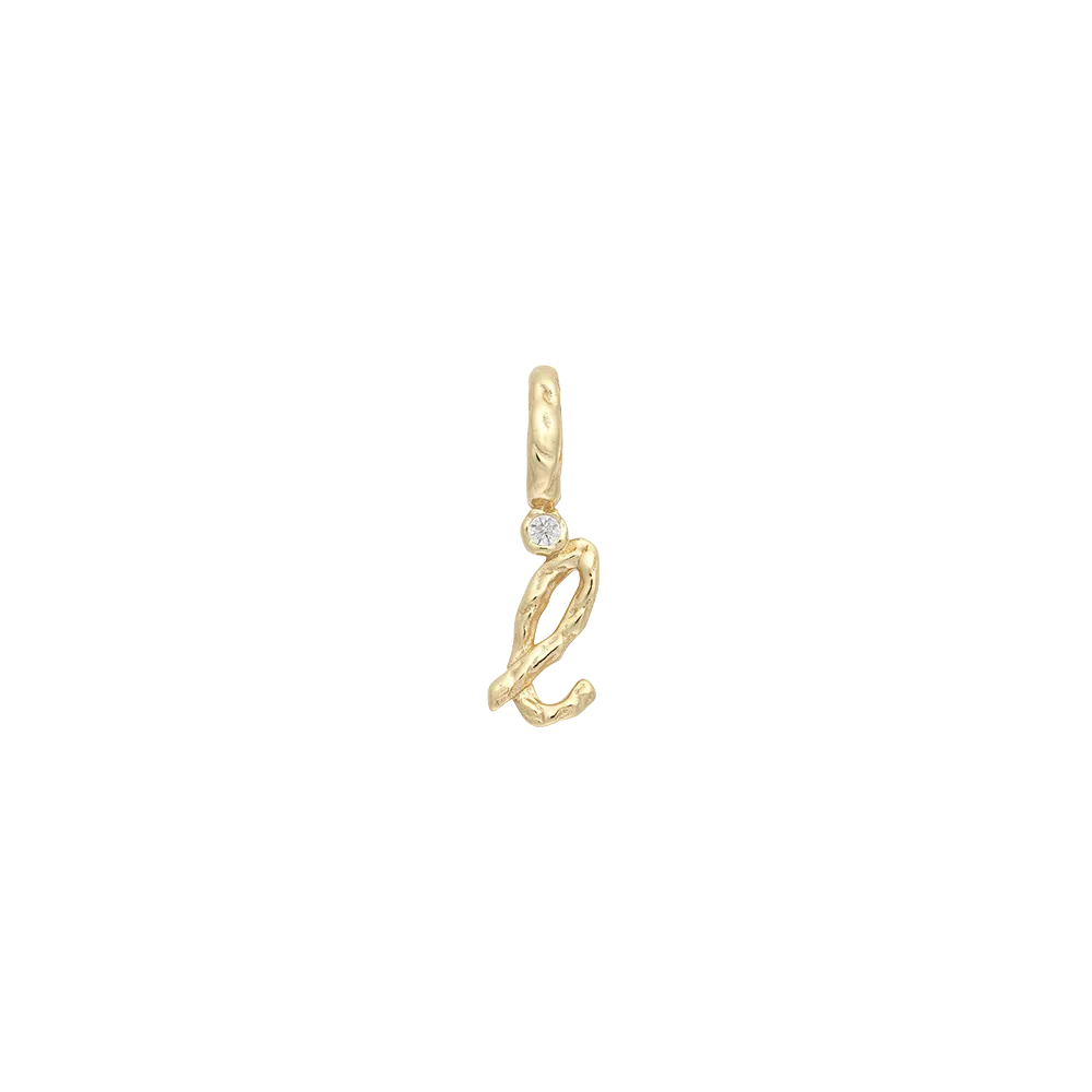 Textural Letter Pendant