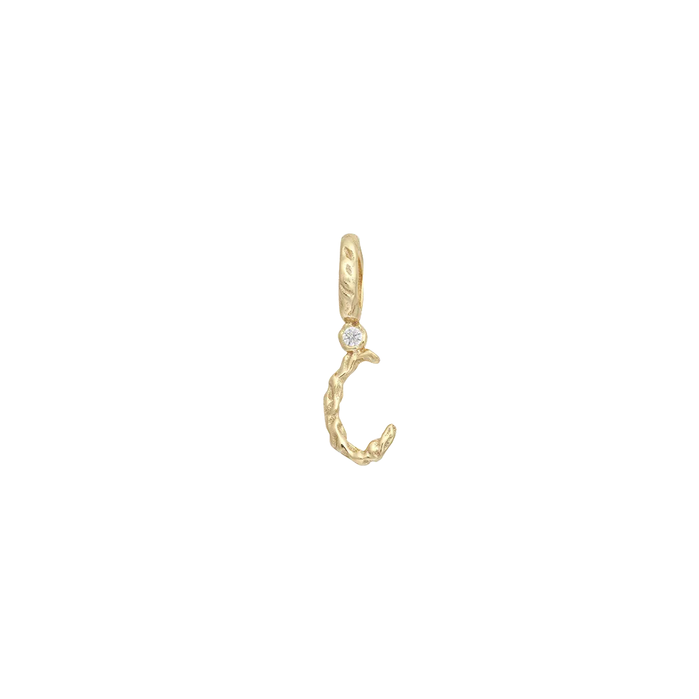 Textural Letter Pendant