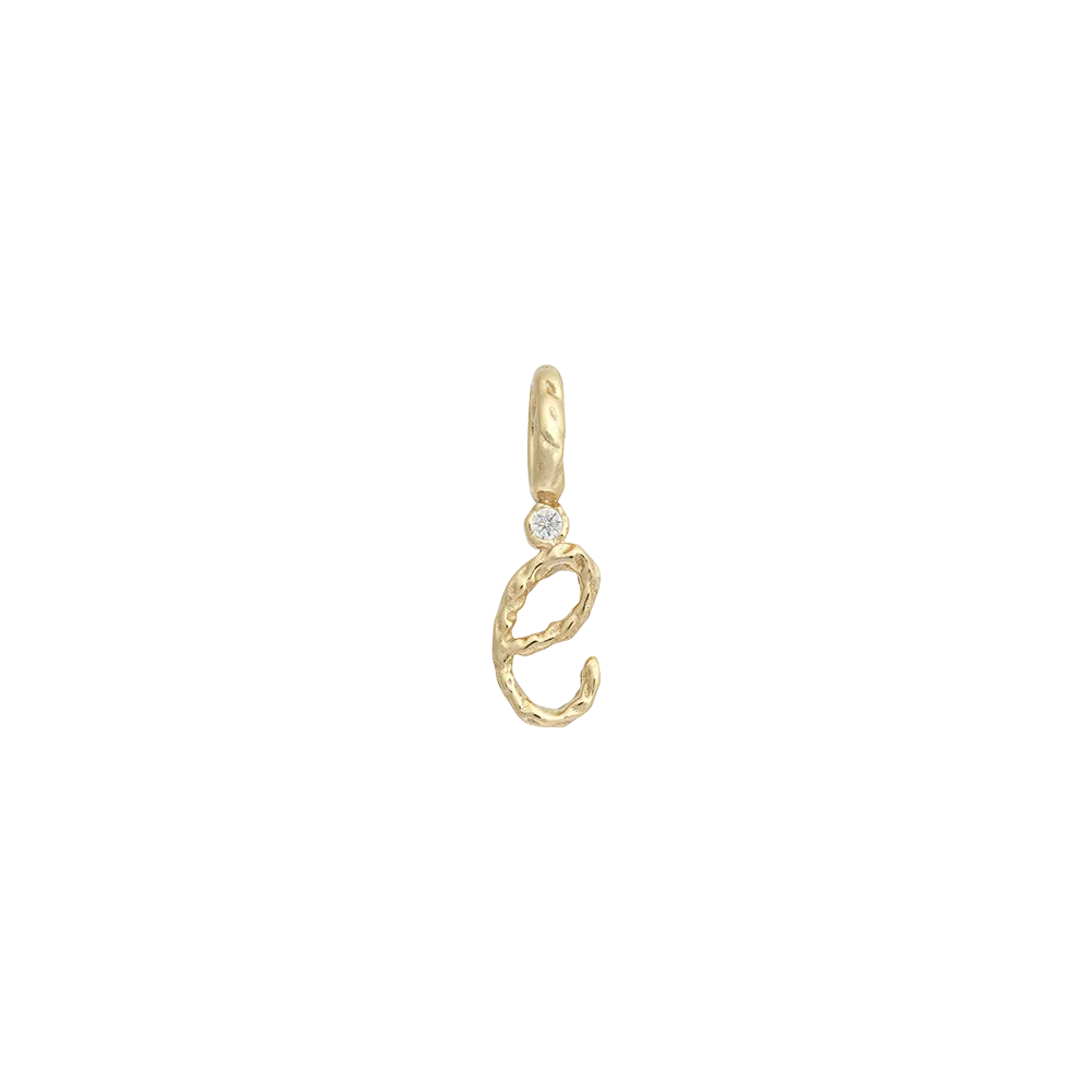 Textural Letter Pendant