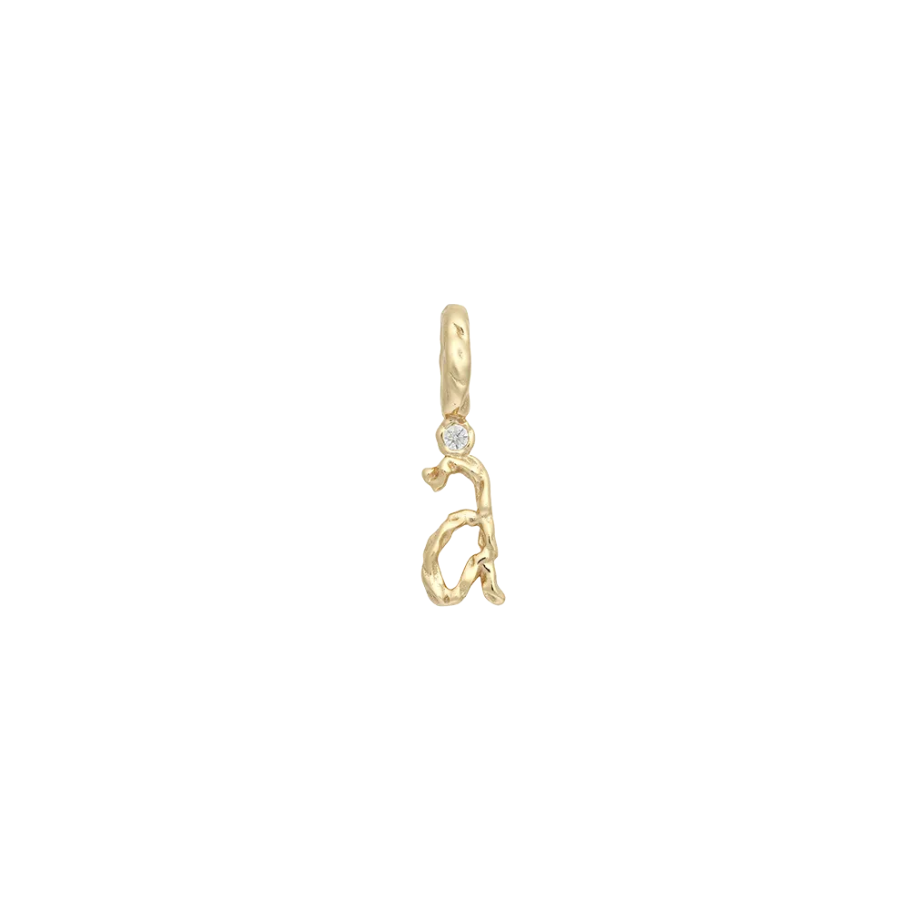 Textural Letter Pendant