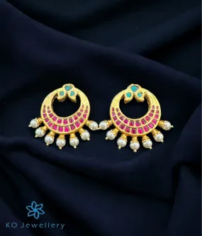 The Silver Kundan Earrings