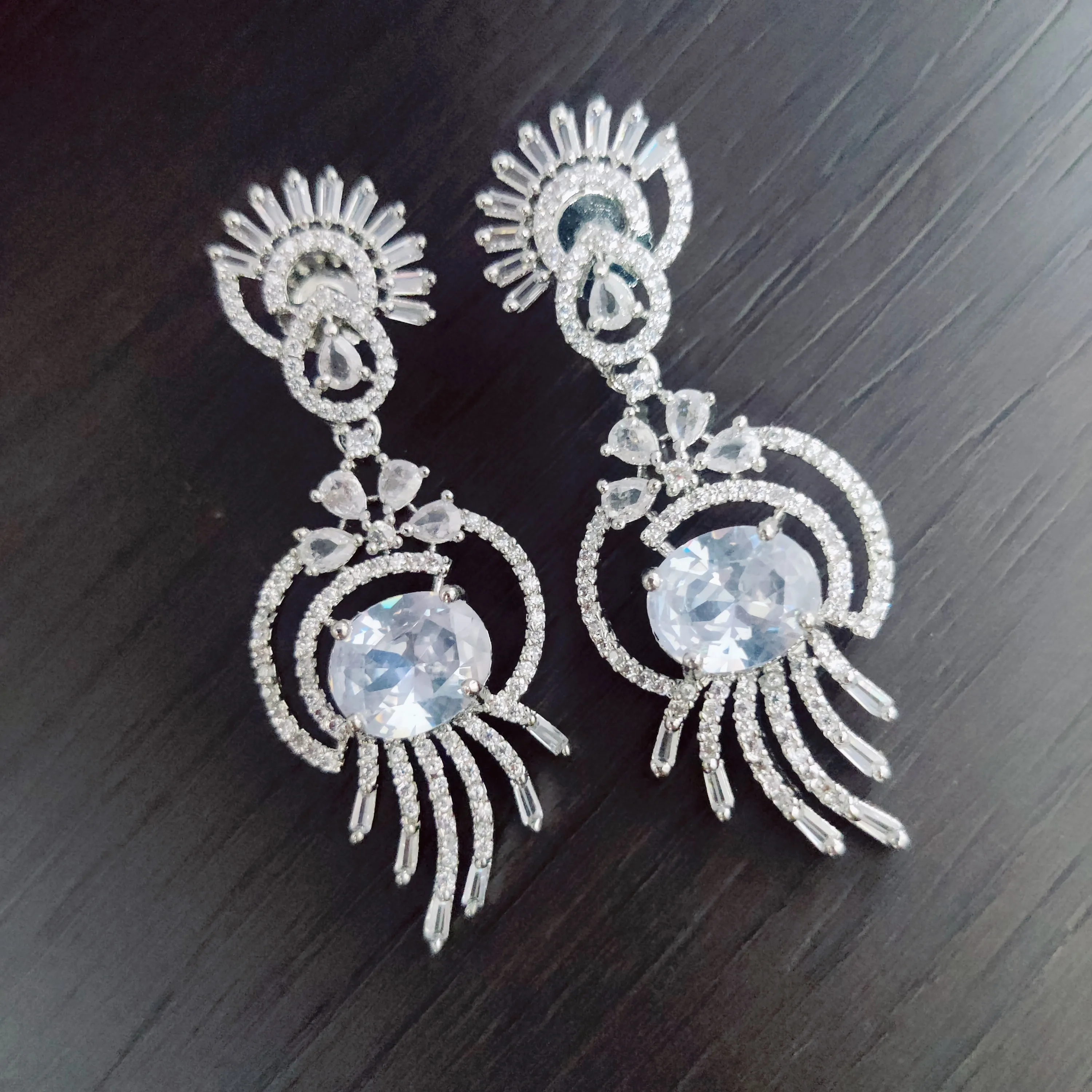 Timeless Rhodium Earrings