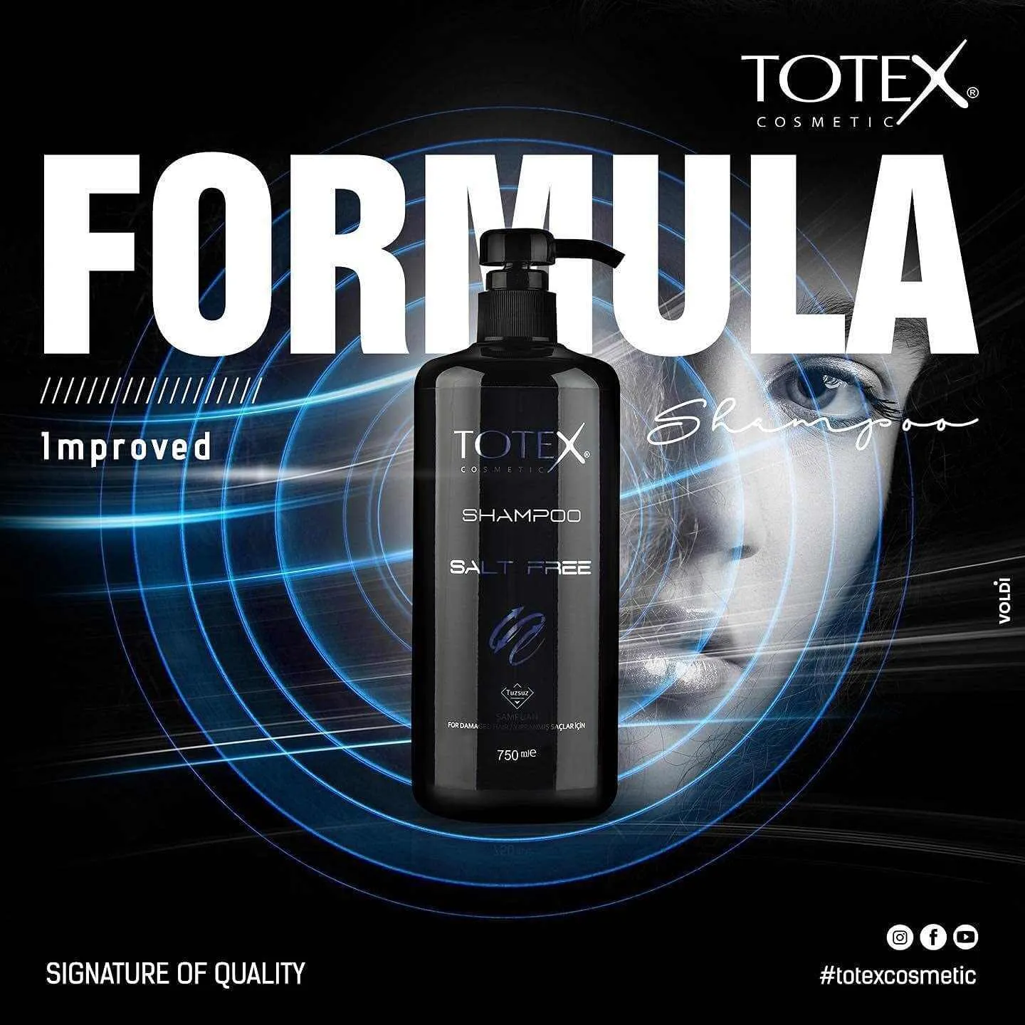 TOTEX Hair care Salt Free Shampoo 750 ml- for men and women - Best Hair Shampoo for Deep Cleansing with All Natural and Herbal Ingredients