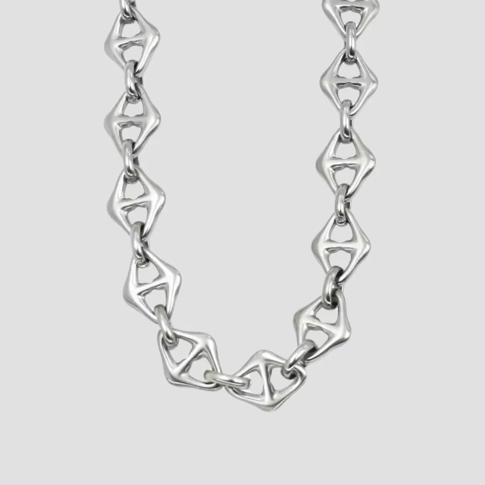 Triangle Mariner Steel Necklace