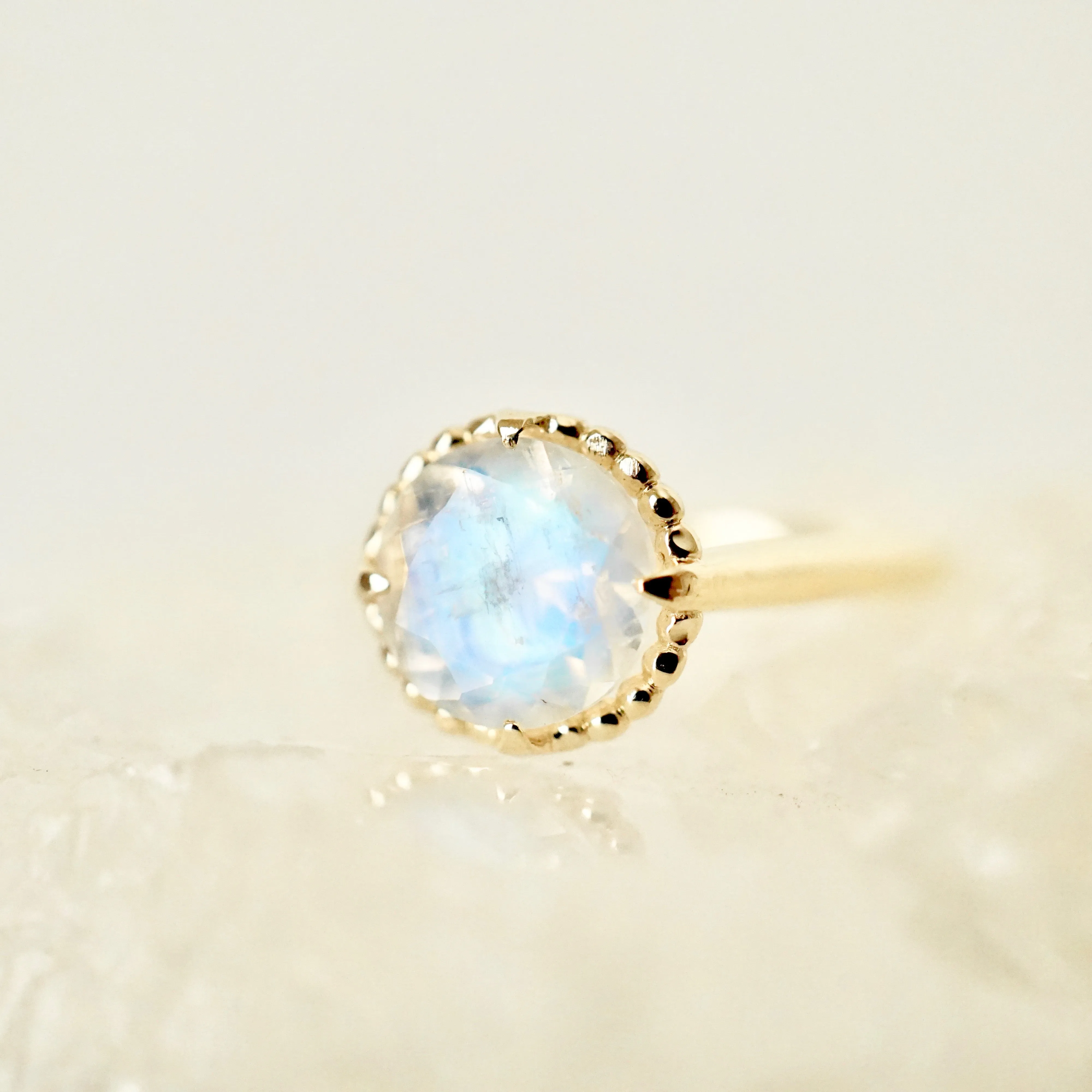 Unique Moonstone Engagement Ring - Moonstone Compass Ring - Moonstone Wedding Set