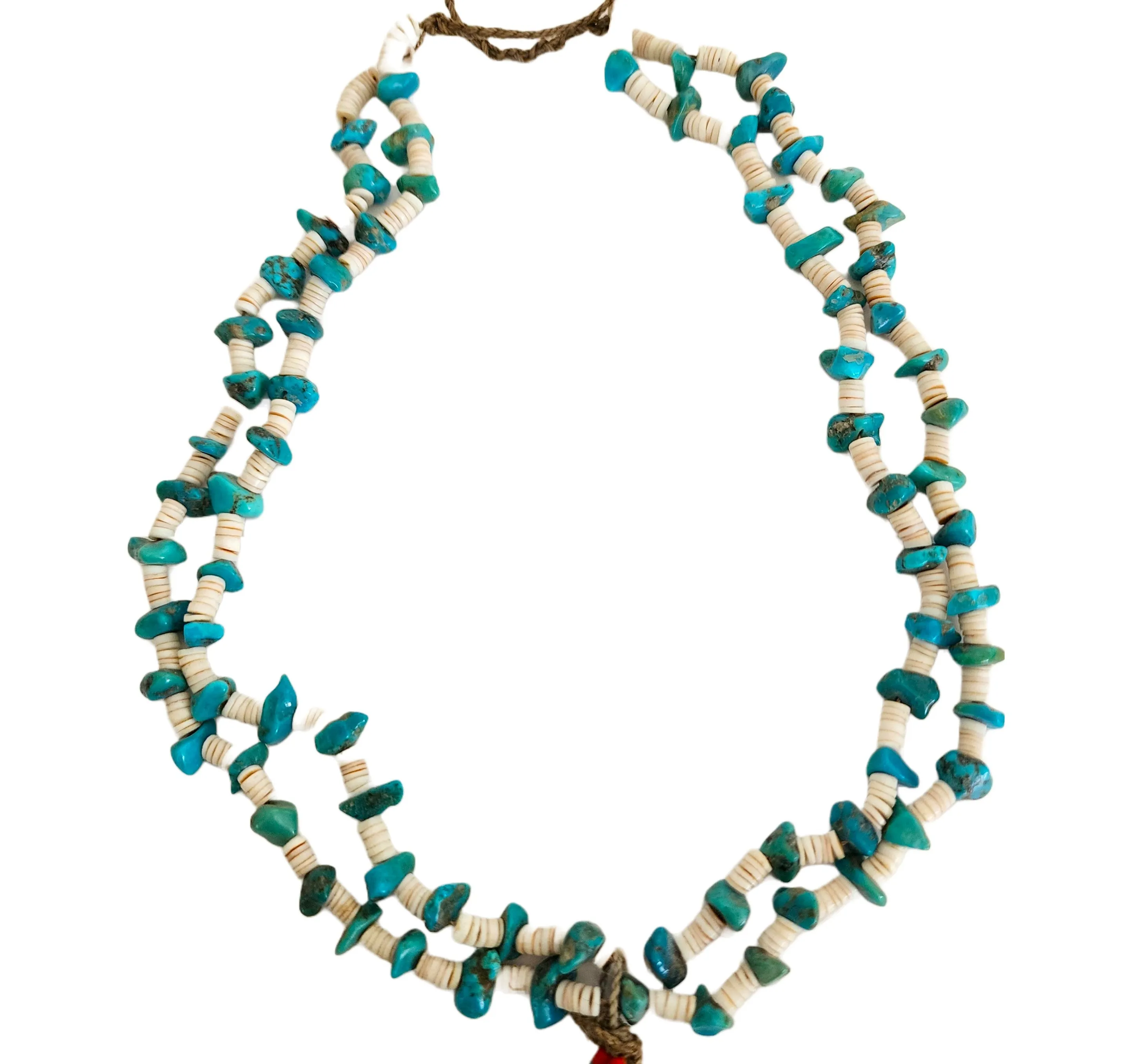 Vintage Kewa 1960s Turquoise Jacla Necklace - 32