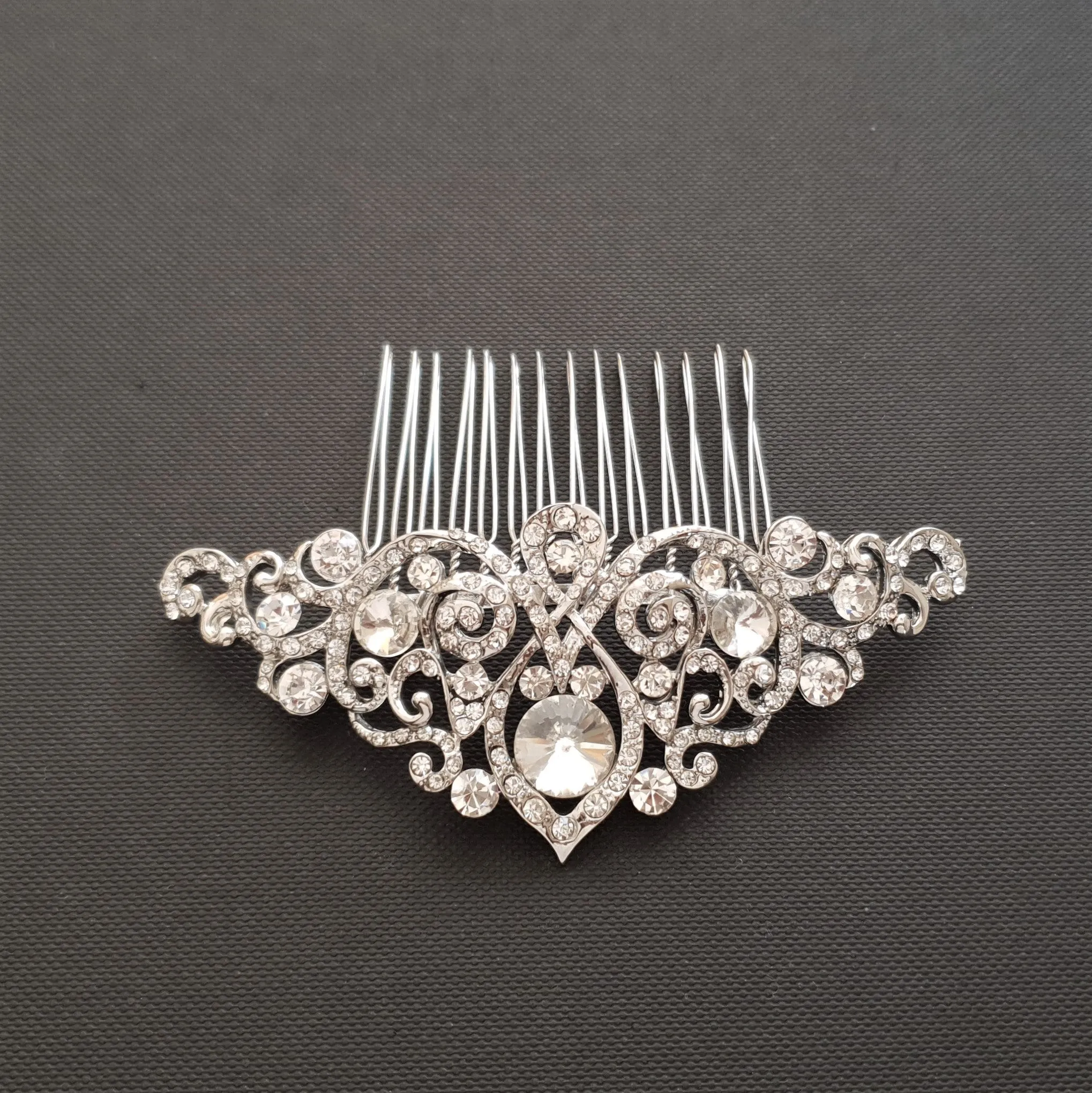 Vintage Wedding Hair Comb-Estelle