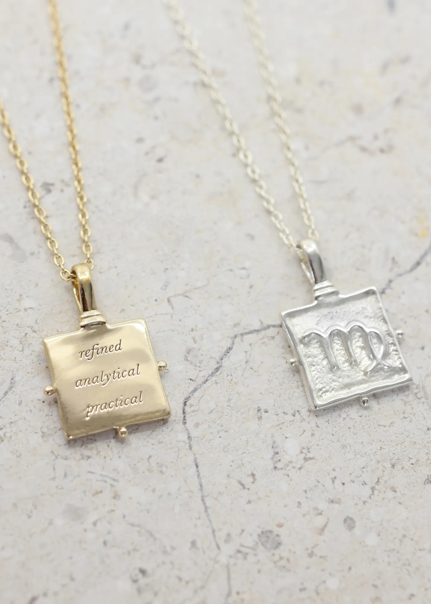 Virgo Zodiac Silver Necklace