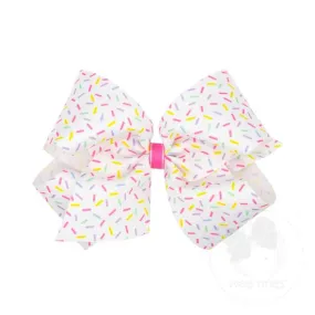 Wee Ones Bows - King - Rainbow Confetti