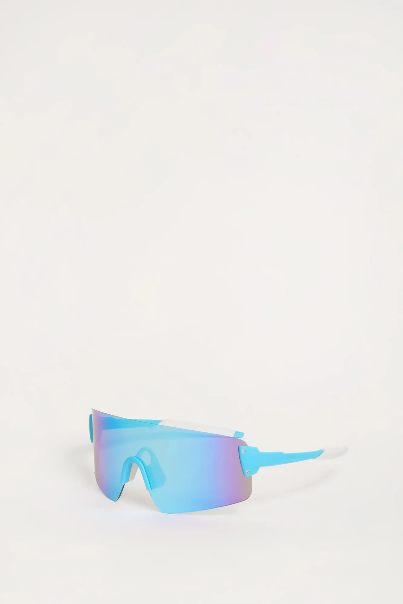 West49 Light Blue Shield Sunglasses