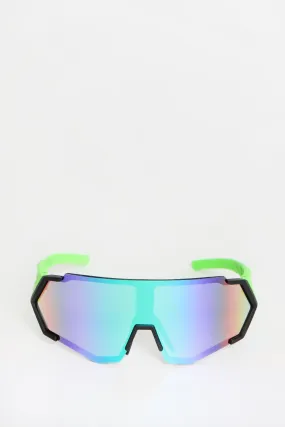 West49 Neon Shield Sunglasses