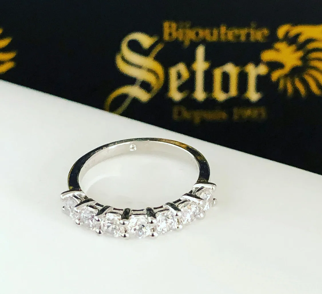 White gold semi eternity WEB033