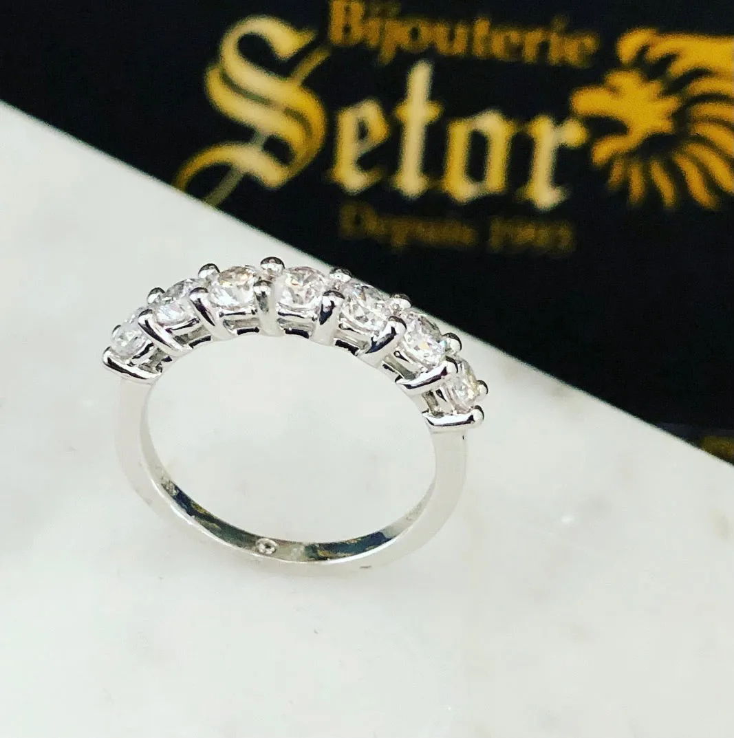 White gold semi eternity WEB033